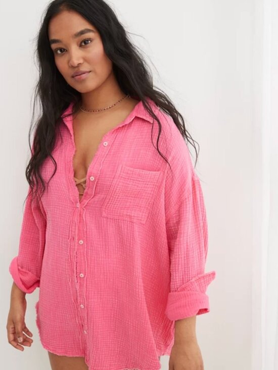 aerie Tops - Aerie Gauze Shirt